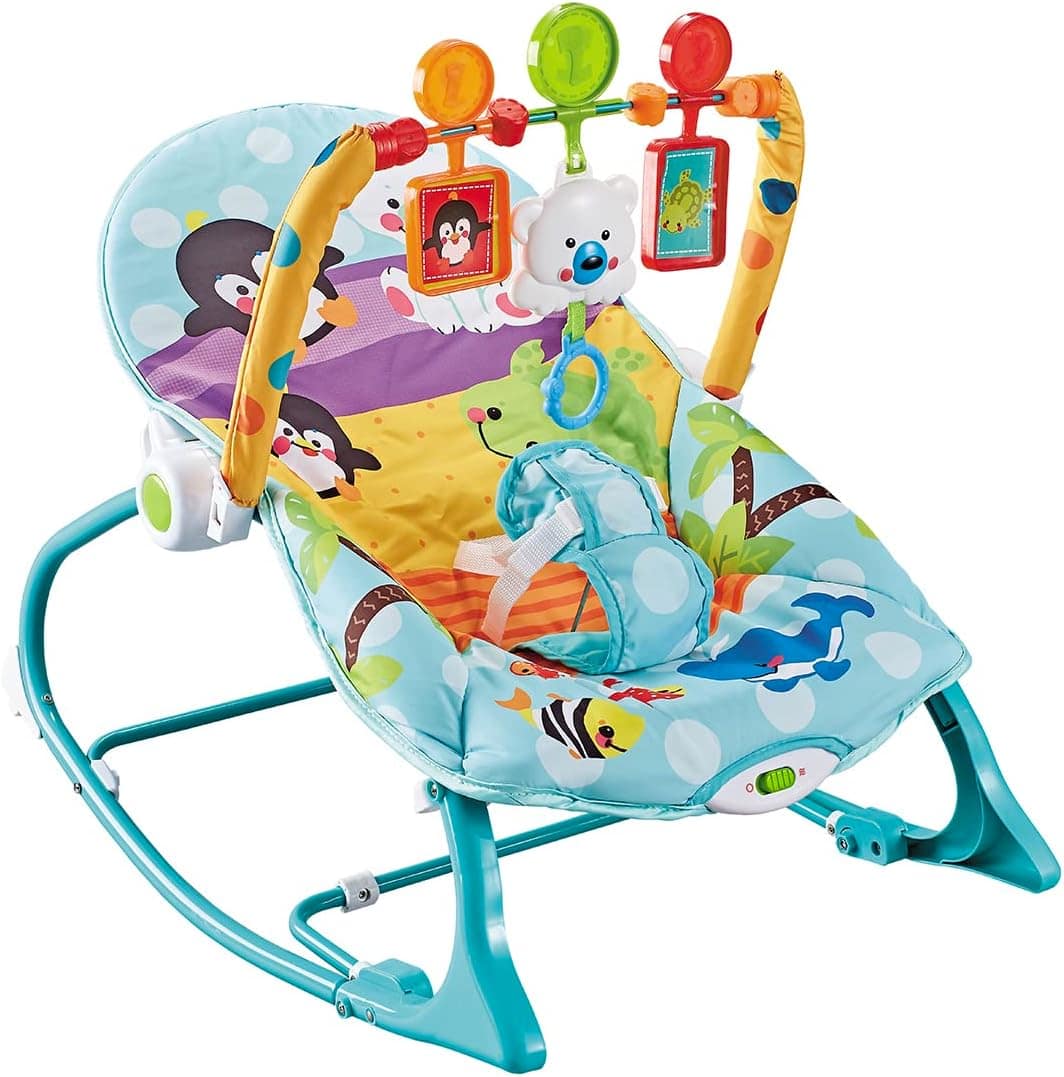 Balansoar si scaun electric bebe Brivoo® 2 in 1 multifunctional