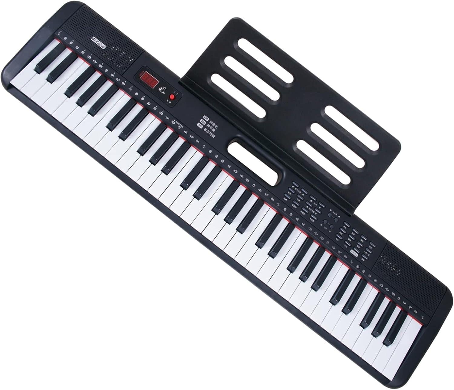 Orga electronica portabila cu 61 clape, microfon inclus, suport note si conectivitate USB/MP3, instrument muzical, Brivoo®
